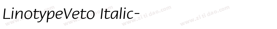 LinotypeVeto Italic字体转换